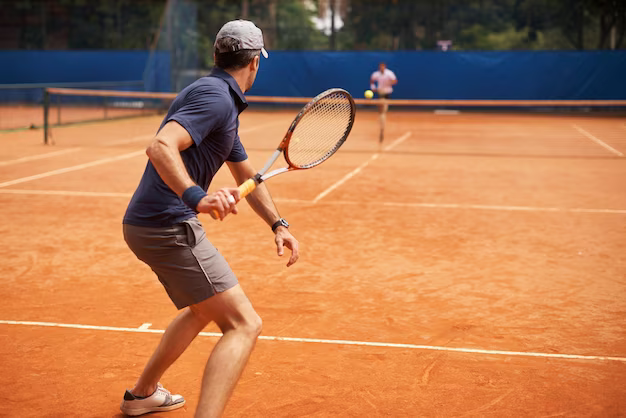 People playing tennis