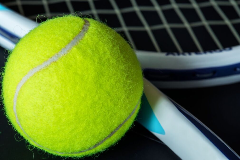 Close up of tennis bal